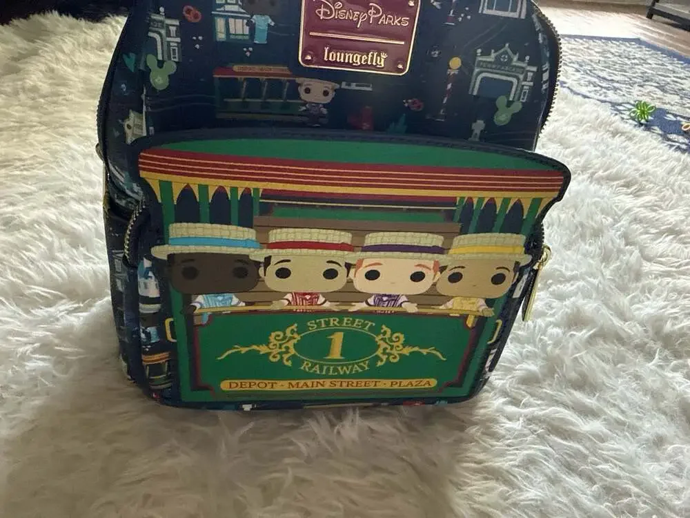 Loungefly Disney‎ Parks Funko Pop! Main Street U.S.A. Dapper Dans Mini Backpack